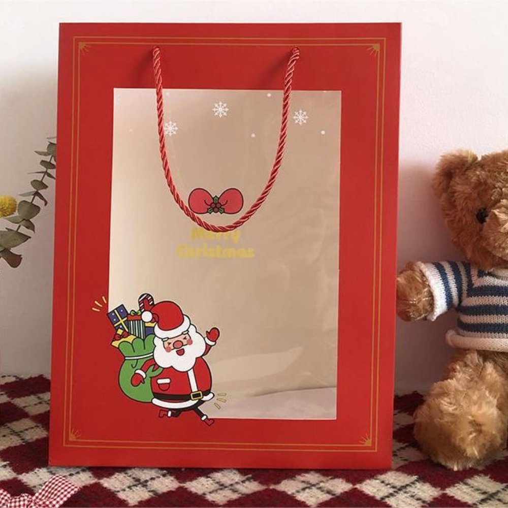 Christmas bag red (25*12.5*33cm)
